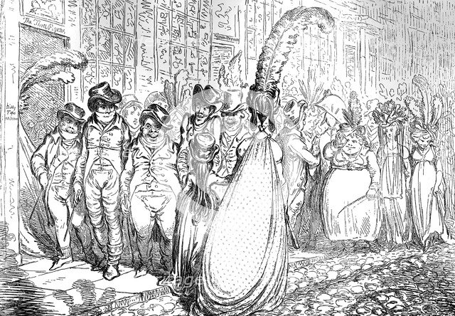 'High Change in Bond Street - ou - la Politesse du Grand Monde', 1796. Artist: Unknown