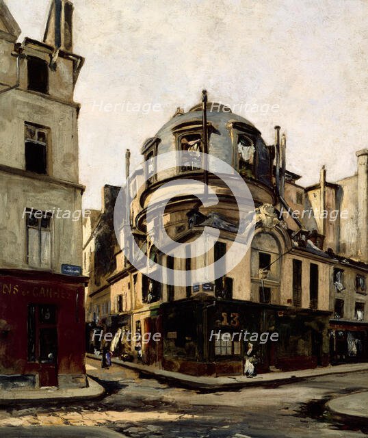 Vue de l'amphithéâtre de l'ancienne faculté de Médecine, à l'angle de la rue de la Bûcherie..., 1886 Creator: Emmanuel Lansyer.