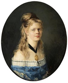 Mina Carlson-Bredberg, the Painter, 1876. Creator: Amanda Carolina Vilhelmina Sidwall.