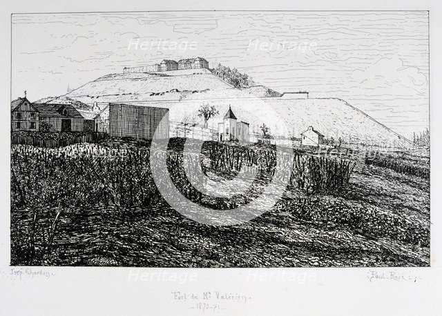 Fort du Mont Valerien, Siege of Paris, 1870-1871. Artist: Paul Roux