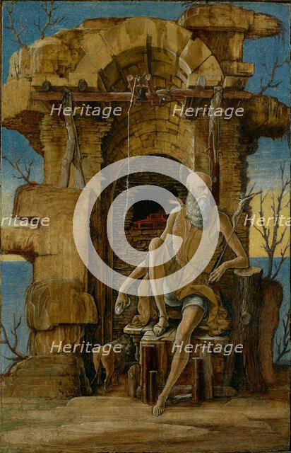 Saint Jerome in the Wilderness, about 1475. Creator: Ercole de' Roberti.