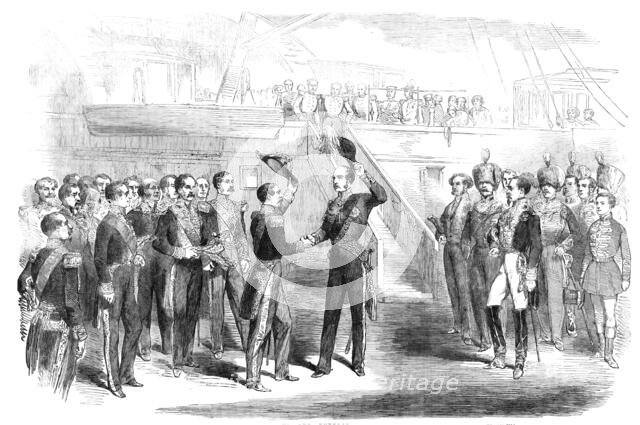 Meeting of Prince Albert and the Emperor of the French, at Boulogne, 1854. Creator: Unknown.