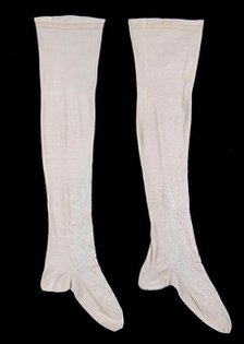 Stockings, French, ca. 1850. Creator: Unknown.