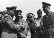 Adolf Hitler with his generals, France, World War II, June 1940. Artist: Unknown