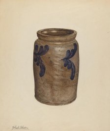 Jar, c. 1938. Creator: Yolande Delasser.