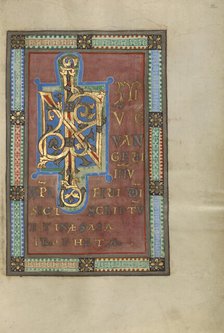 Decorated Incipit Page; Gospel Book, about 1120-1140. Creator: Unknown.