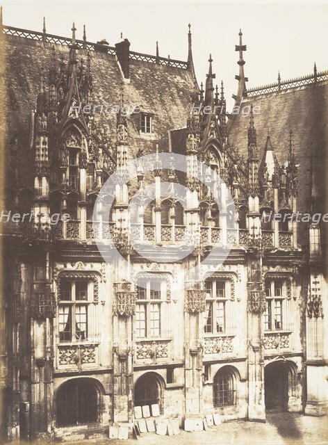 Fragment du Palais de Justice, Rouen, 1852-54. Creator: Edmond Bacot.