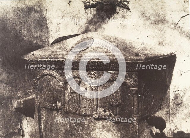 Jérusalem, Fontaine du Couvent grec, 1854. Creator: Auguste Salzmann.