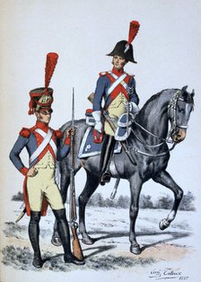 Imperial Gendarmerie of Paris, 1813 (1887). Artist: A Lemercier