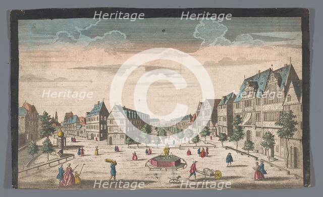 View of the RossMarkt in Frankfurt am Main, 1700-1799. Creator: Anon.