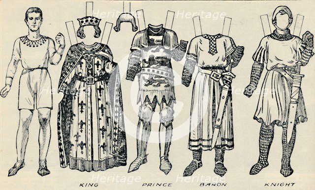 'The Gallery of British Costume: What Men and Women Wore In Henry III's Time', c1934. Artist: Unknown.
