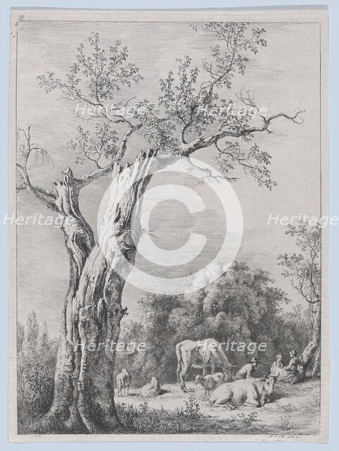 Spring, after a drawing completed in Saint-Chamond, 1795. Creator: Jean-Jacques de Boissieu.