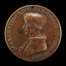 Scaramuccia di Gianfermo Trivulzio, died 1527, Bishop of Como 1508, Cardinal 1517 [obverse]. Creator: Unknown.