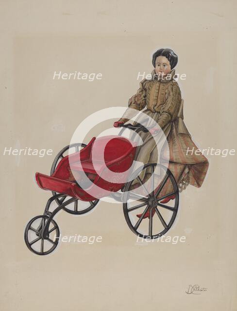 Go-Cart and Doll, 1935/1942. Creator: Beverly Chichester.