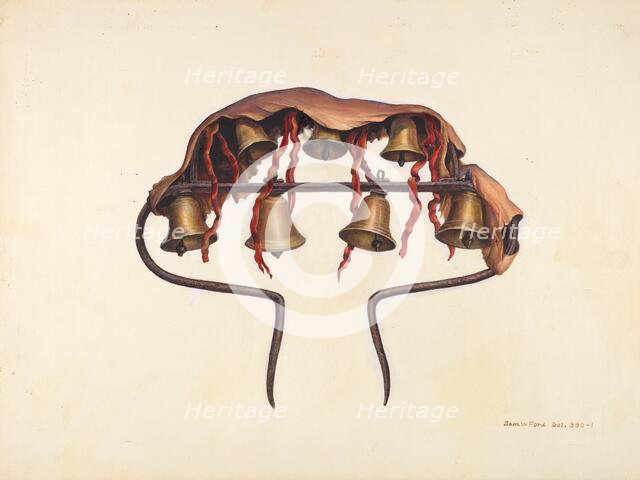 Conestoga Wagon Bells, 1935/1942. Creator: Samuel W. Ford.