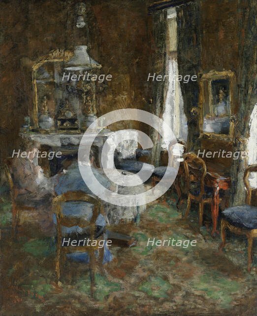 The Bourgeois Salon, 1881. Creator: James Ensor.