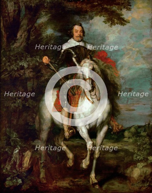 Equestrian portrait of Francisco de Moncada (1586–1635), Marquis of Aytona and Count of Ossuna. Artist: Dyck, Sir Anthony van (1599-1641)