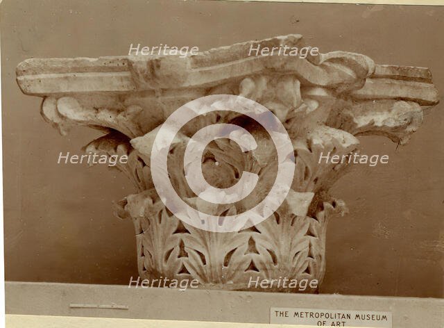 Capital with Acanthus Leaves, Egypt, 4th century. Creator: Unknown.