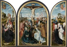Crucifixion Triptych of the Humbracht Family of Frankfurt, 1504-c 1508. Creator: Master of Frankfurt.