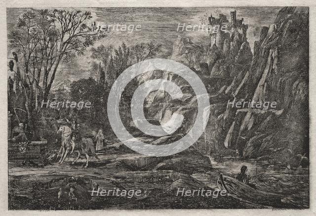 The Knight and Death, 1866. Creator: Rodolphe Bresdin (French, 1822-1885).