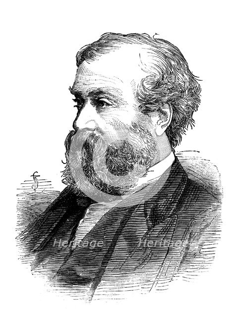 William Harrison Ainsworth (1805-1882), English historical novelist, 1882. Artist: Unknown