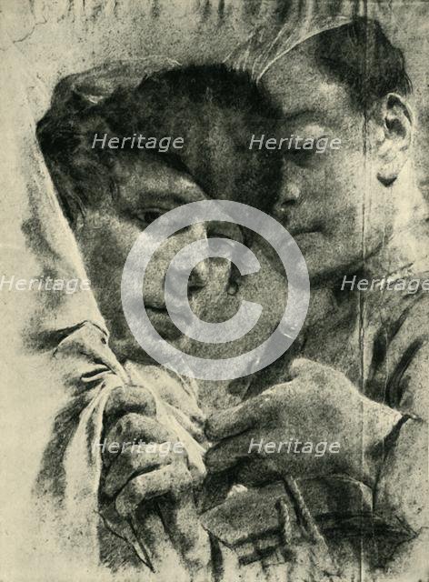 Drummer and flag-bearer, early-mid 18th century, (1943). Creator: Giovanni Battista Piazzetta.