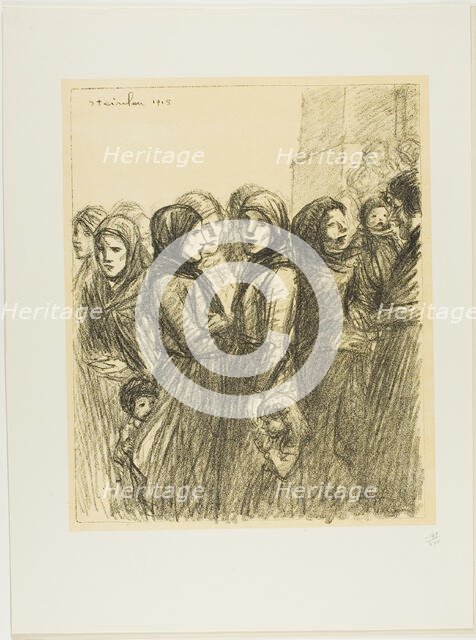 Military Allocation, 1915. Creator: Theophile Alexandre Steinlen.