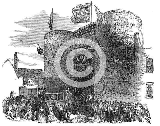 The Procession at the Old Gate, Rye, 1850. Creator: Unknown.