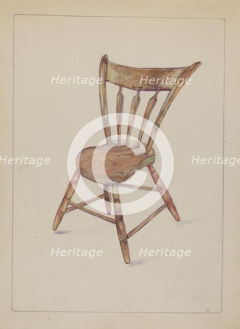 Kitchen Chair, c. 1935. Creator: Rosa Burger.