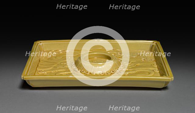 Cup Stand with Dragons in Waves, 1662-1722. Creator: Unknown.