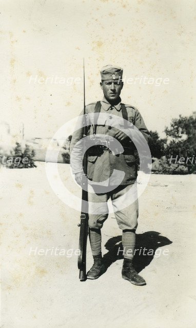 Greek soldier, Crete, Greece, 1941. Artist: Unknown