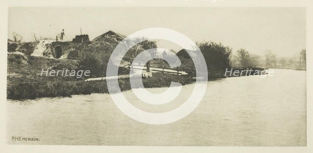 Brickfield on the River Bure (Norfolk), c. 1883/87, printed 1888. Creator: Peter Henry Emerson.