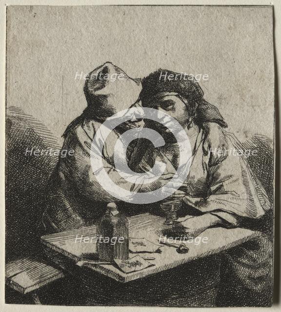 The Amorous Couple. Creator: Cornelis Pietersz Bega (Dutch, 1631/32-1664).