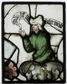 Panel with Prophet from a Tree of Jesse Window, British, ca. 1500. Creator: Unknown.