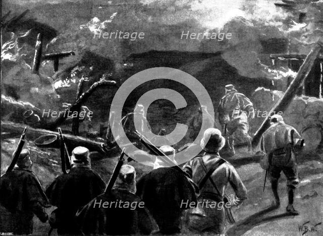 Indian Frontier Rising: with Westmacott's Brigade in Tirah: 3rd Gurkhas starting at 4 a.m..., 1898. Creator: Unknown.