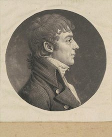 Unidentified Man, 1798-1803. Creator: Charles Balthazar Julien Févret de Saint-Mémin.