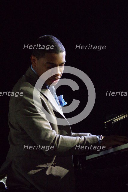 Christian Sands, Love Supreme Jazz Festival, Glynde Place, East Sussex, 2014. Artist: Brian O'Connor.