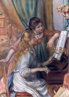 'Girls at the Piano', 1892. Artist: Pierre-Auguste Renoir