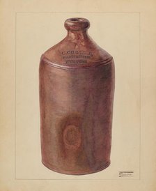 Ink Bottle, c. 1936. Creator: Frank Fumagalli.