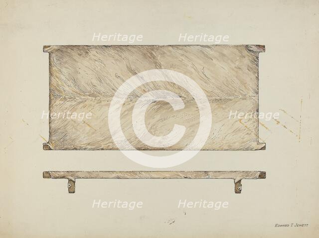 Rawhide Bedstead, c. 1936. Creator: Edward Jewett.