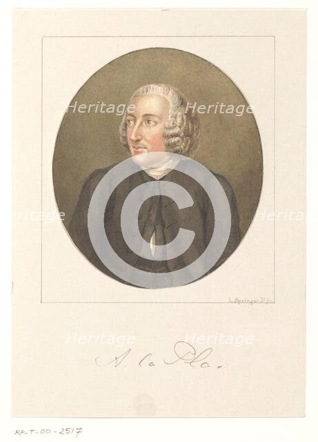 Portrait of Dr. Andreas La Pla, 1841-1894. Creator: Leendert Springer.