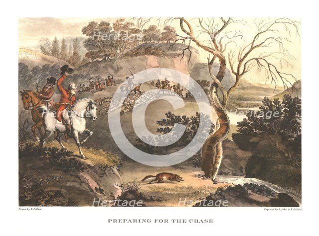 'Preparing for the Chase', late 18th-early 19th century, (c1955). Creator: Unknown.