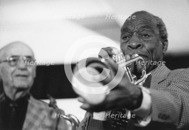 Joe Wilder, Flip Phillips, Arbor Records March of Jazz Festival, Clearwater Beach, Florida, 1997. Creator: Brian Foskett.