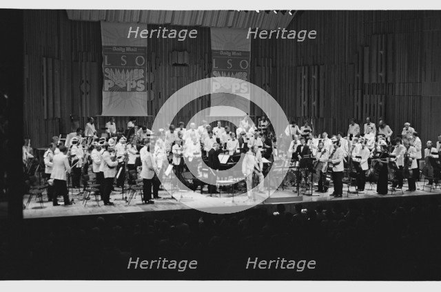 Johnny Dankworth and London Symphony Orchestra, Barbican, London, 1986.   Artist: Brian O'Connor.