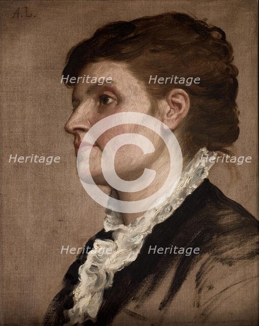 Portrait de femme, c1880. Creator: Alphonse Legros.