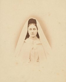Nonne blanche (tete), 1860s. Creator: Pierre-Louis Pierson.