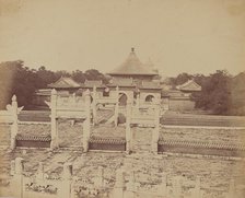 Interior and Arches of the Temple of Heaven Where the Emperor Sacrifices Once a Year..., Oct 1860. Creator: Felice Beato.