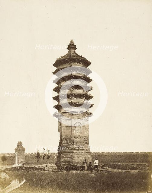 Multi-storied Pagoda, N. China, 1860. Creator: Felice Beato.