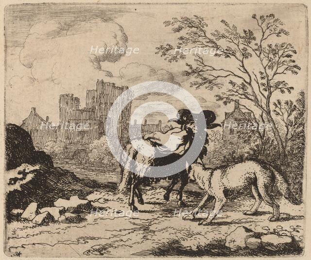 Reynard Asks the Ram to Deliver a Document, probably c. 1645/1656. Creator: Allart van Everdingen.