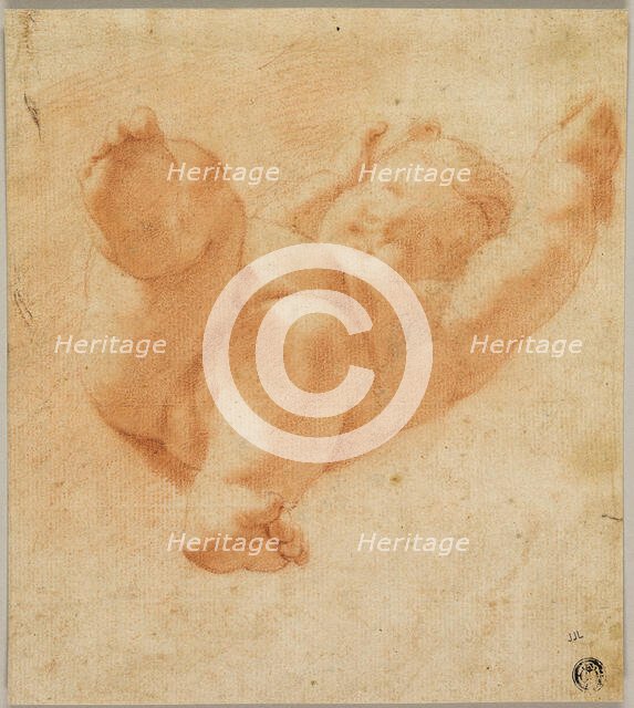 Foreshortened Putto, 1522/30. Creators: Correggio, Unknown.